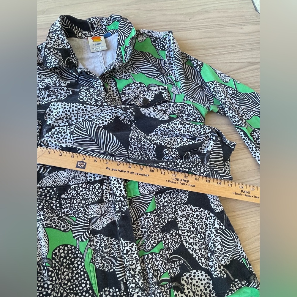 FARM Rio Black and Green Patterned Jumpsuit - Picture 6 of 16